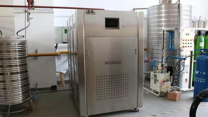 廣東某食品工廠采購紐克曼1噸蒸汽熱源機！